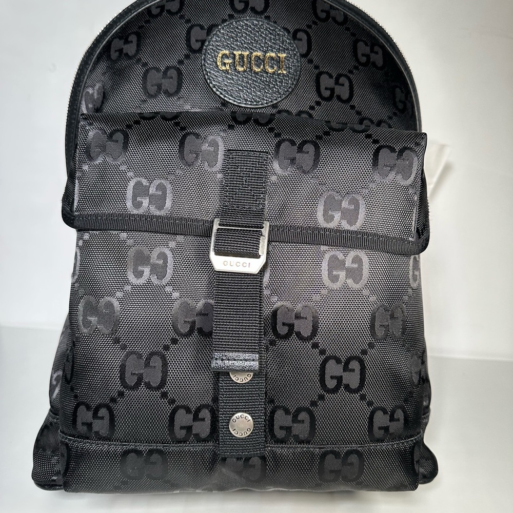 GUCCI GG Off The Grid Black Backpack with Monogram Pattern - Picture 7 of 11